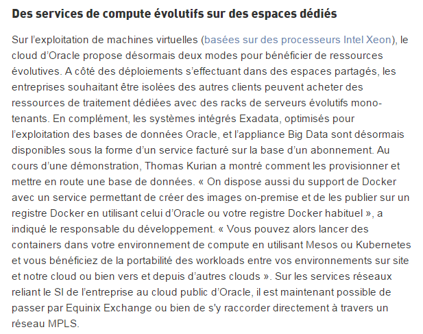 FranckyPedia's tweet photo. #OpenWorld2015 : #Oracle complète ses services #PaaS et #IaaS: https://t.co/OI6Xj3iTkq via @MondeInformatiq #Cloud https://t.co/LZ2w7rtHlY