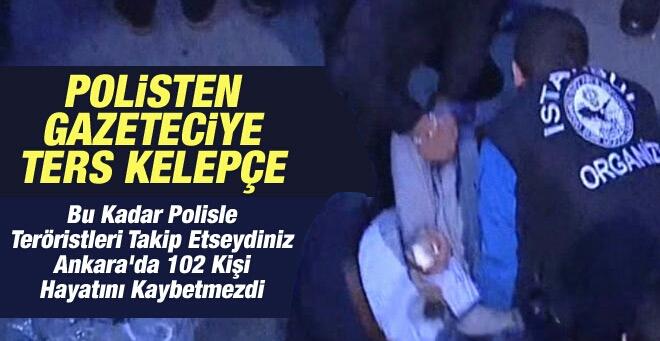 GAZETECİYE TERS KELEPÇE TAKAN POLİSİN FORMASI GÖSTERİYOR Kİ HERŞEY ORGANİZE! 
#susmayız  #TURKEYsMEDIAisUnderAttack