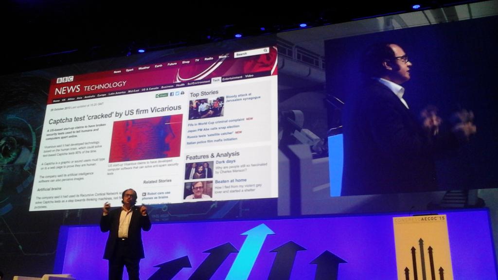 DulcesNoticias's tweet photo. Neil #Jacobstein, de @singularityu, aborda los retos de la inteligencia artificial en #granconsumo #conAECOC https://t.co/NjP6twXnC1