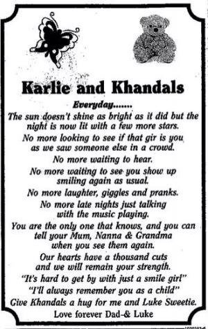 StarlightPocket's tweet photo. #wynarka #KarlieKhandalyce Family pays tribute x https://t.co/TbNXCLVlvb