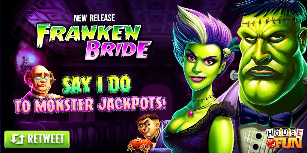 houseoffungames's tweet photo. New Slots! Say I do to a Monster Win in FrankenBride! Take a spin now!
1,000 Free Coins ➤ https://t.co/m4U9yiVRiU https://t.co/1tzTg4b83X