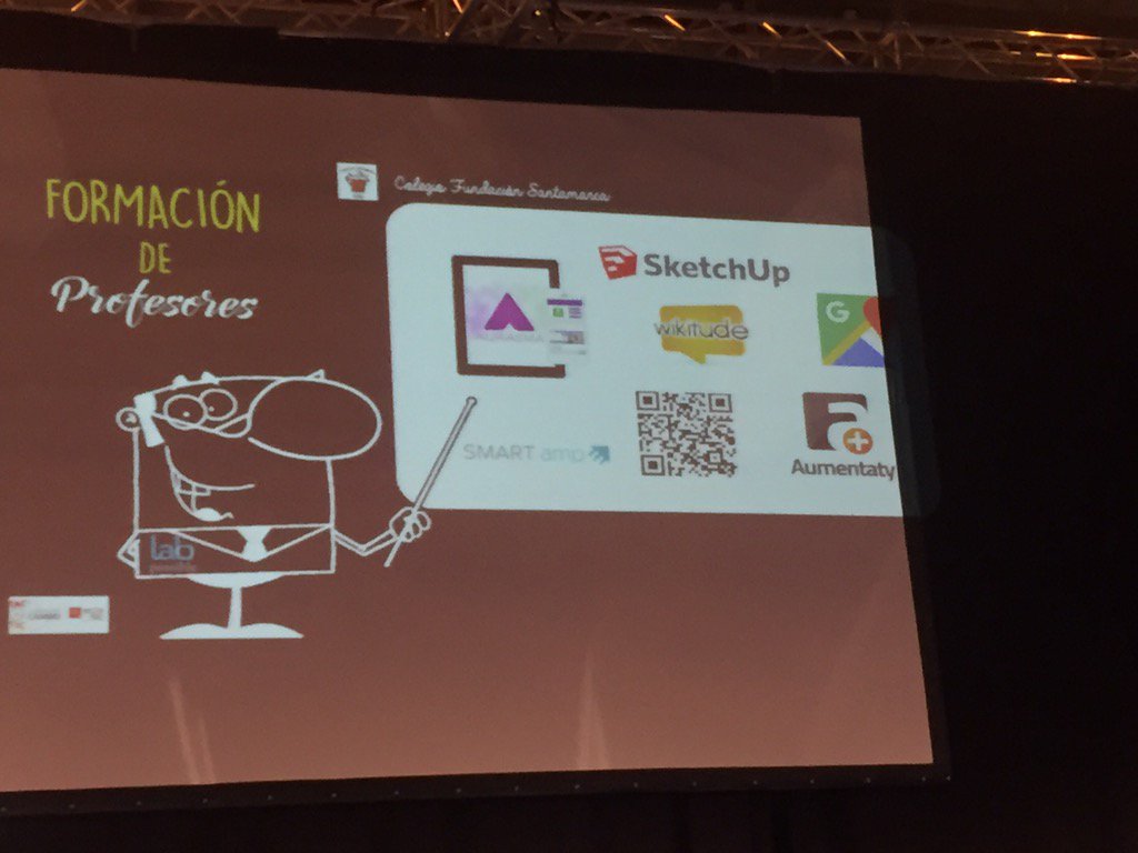AinhoaMarcosEC's tweet photo. #smartamp supported students collaboration in the #augmentedreality project #santamarca school #SIMOEducacion2015 https://t.co/ew1kqc93zb