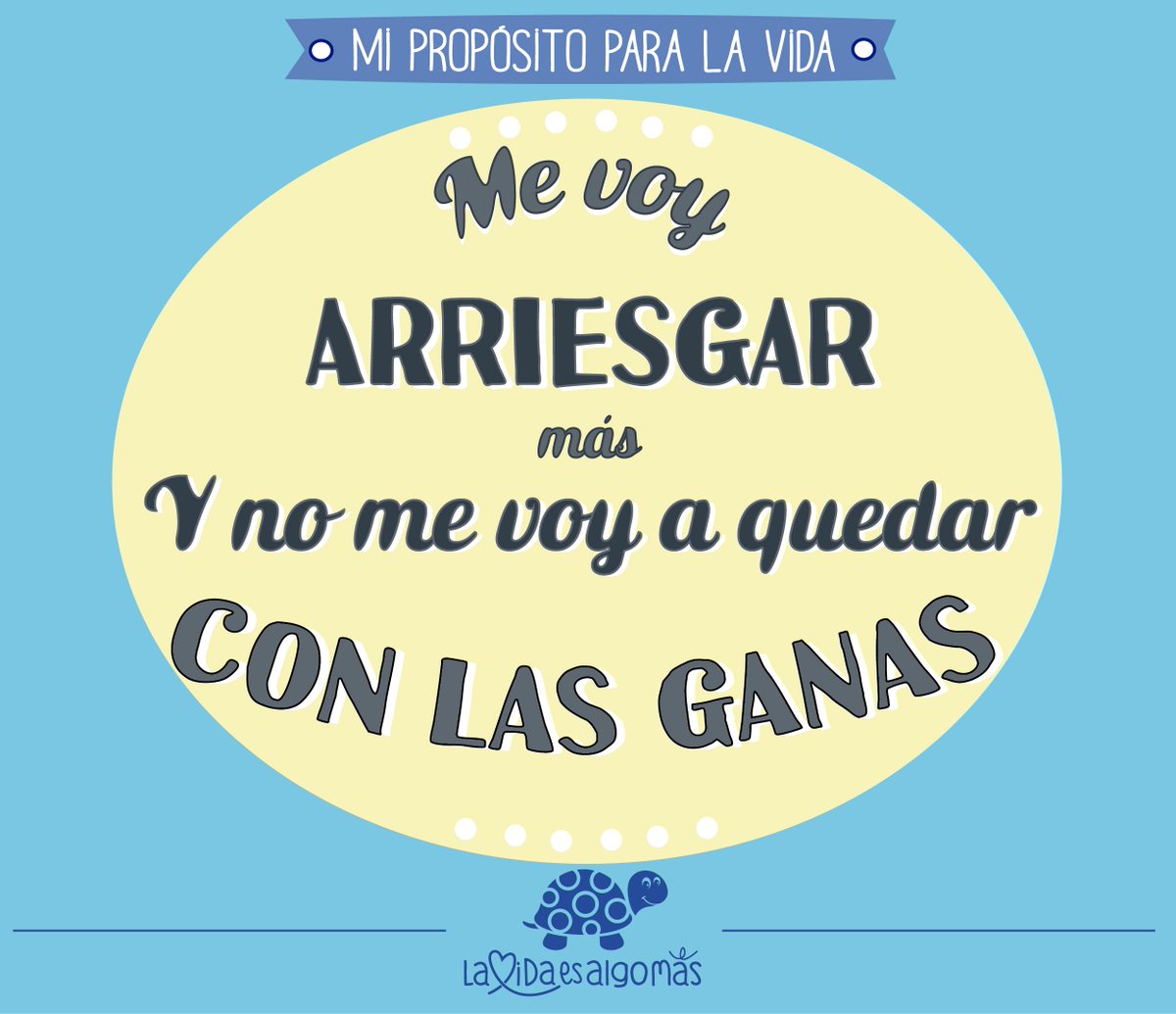 lavidaesalgomas's tweet photo. Es verdad eso de que "el que no arriesga, no gana", por eso... #lavidaesalgomas #propósitoparalavida https://t.co/SLtl5nYcFA