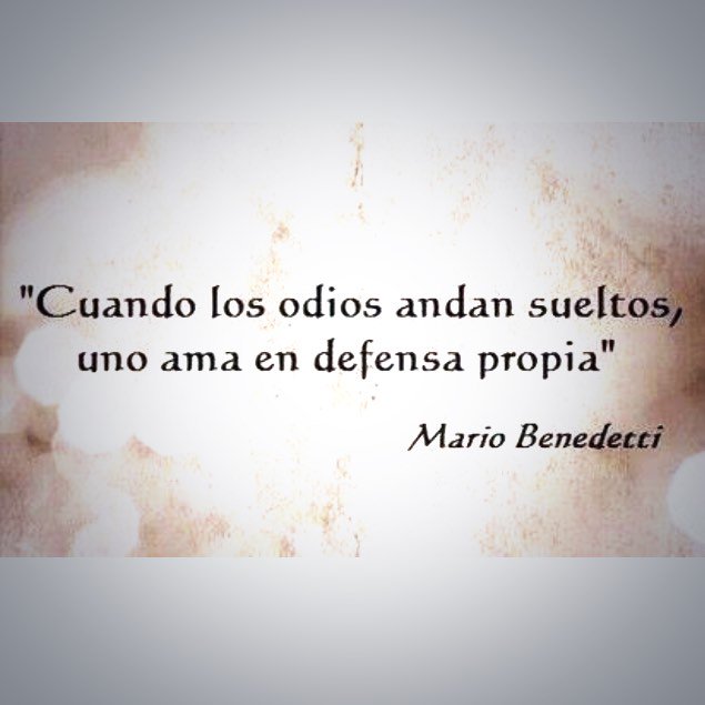 CarLlobell's tweet photo. Benedetti, que gran maestro.
Siempre nos quedará la primavera para recurrir a ti y así poder sobrevivir al invierno https://t.co/Hc3oE32zPe