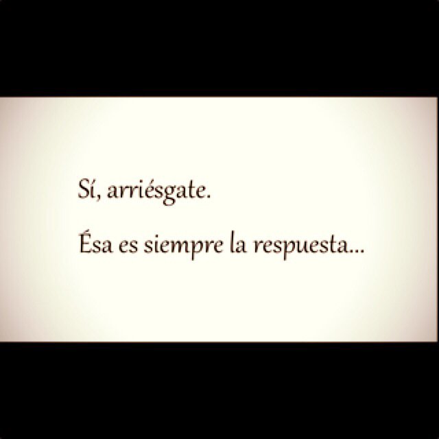 Nunca deberíamos arrepentirnos por "lo que pudo haber sido" #arriésgate✌️ #Madrid #Coruña #Frasesqueenriquecen