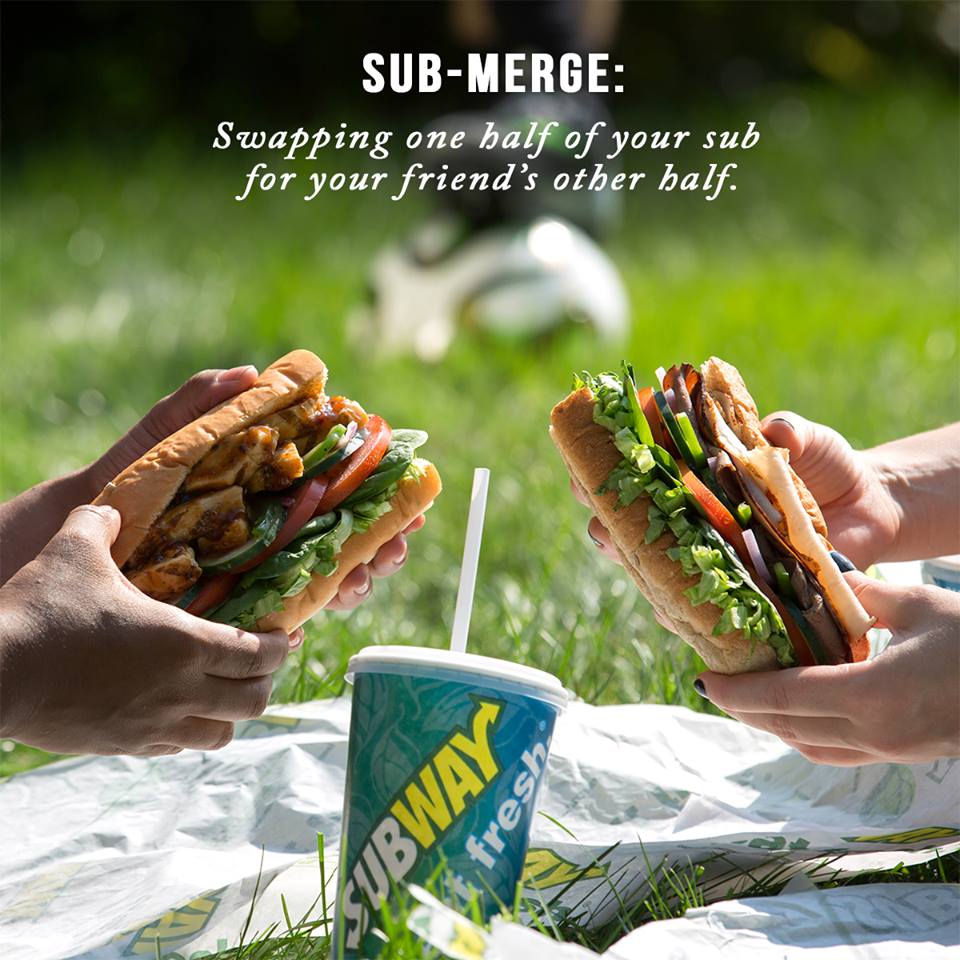 Torn between two subs? Get both and share! #subway #sharingiscaring #liverpool #eatfresh