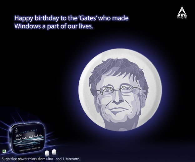 Wishing the cool Microsoft founder Bill Gates a very Happy Birthday! 