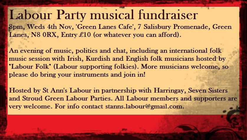 StAnnsLabour's tweet photo. We have 5 musicians confirmed for our musical fundraiser. Going to be luverly. All @UKLabour and friends welcome. https://t.co/xyNqvJr5LB