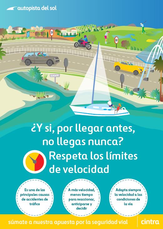 Y si por llegar antes no llegas? Respeta la velocidad. Apostamos por la seguridad vial. Sumate #AusolAutopistaSegura