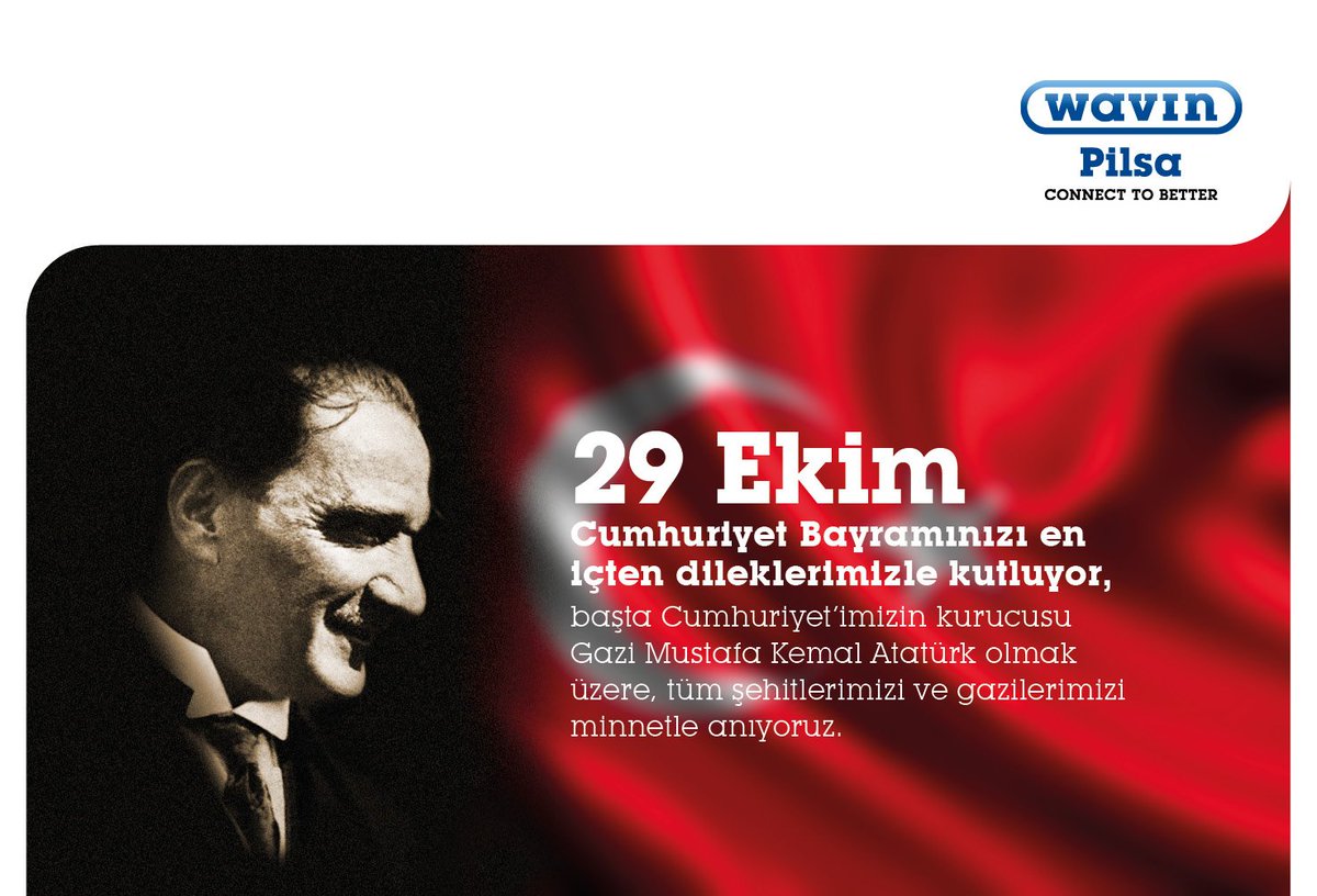 WavinTurkiye's tweet photo. 29 Ekim Cumhuriyet Bayramımız kutlu olsun! #29Ekim #cumhuriyetbayramikutluolsun #wavinpilsa https://t.co/1eLdHzzBbu