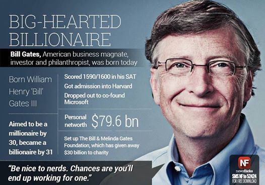  Happy 60th birthday, Bill Gates 