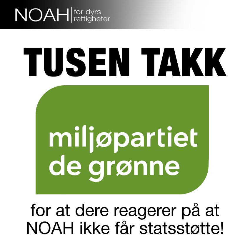 NOAHaktiv's tweet photo. TUSEN TAKK til @Partiet for at dere reagerer på at NOAH ikke får statsstøtte!
https://t.co/M6aMrSG9zb https://t.co/kgCRG5JxdS