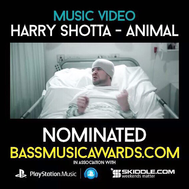 Harry Shotta (@harryshotta) on Twitter photo Remember Animal has been nominated for best music video at the <a href="/BassMusicAwards/">Bass Music Awards</a>
Make sure you vote!!! Remember Animal has been nominated for best music video at the <a href="/BassMusicAwards/">Bass Music Awards</a>
Make sure you vote!!!