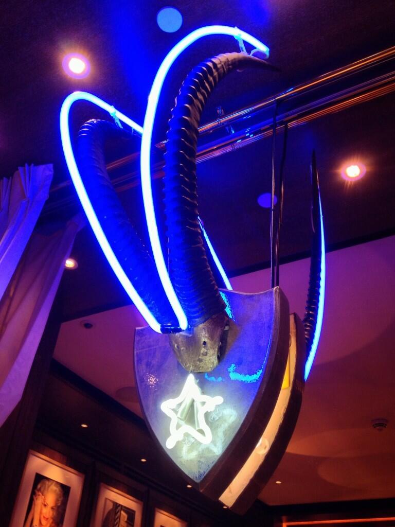 Pientello's tweet photo. Owl & Moonstar #stayingaliveneon on display @V_W_Gallery @HotelCafeRoyal #art #exhib #london Nov #genesisshowcase https://t.co/thtEurVzxq