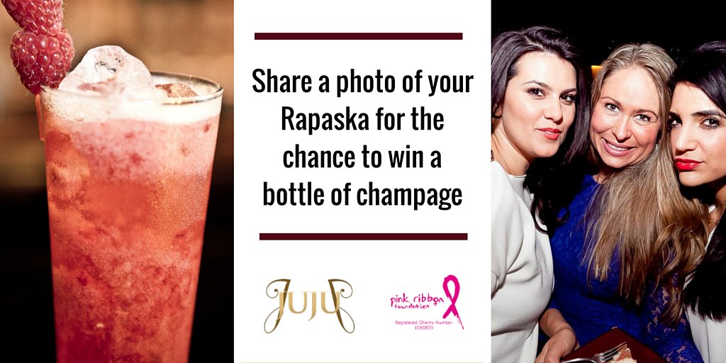 JuJuKingsRoad's tweet photo. Tweet us a picture of your #CharityCocktail #Rapaska and you could #win a bottle of champagne! https://t.co/OAbfaXP8s0