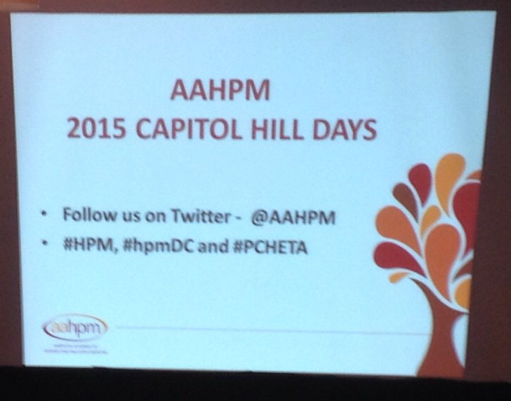 ChadDKollas's tweet photo. Final day of @AAHPM 2015 Capitol Hill Days getting under way now. #hpm #hpmDC #PCHETA https://t.co/zQjkndhTt2