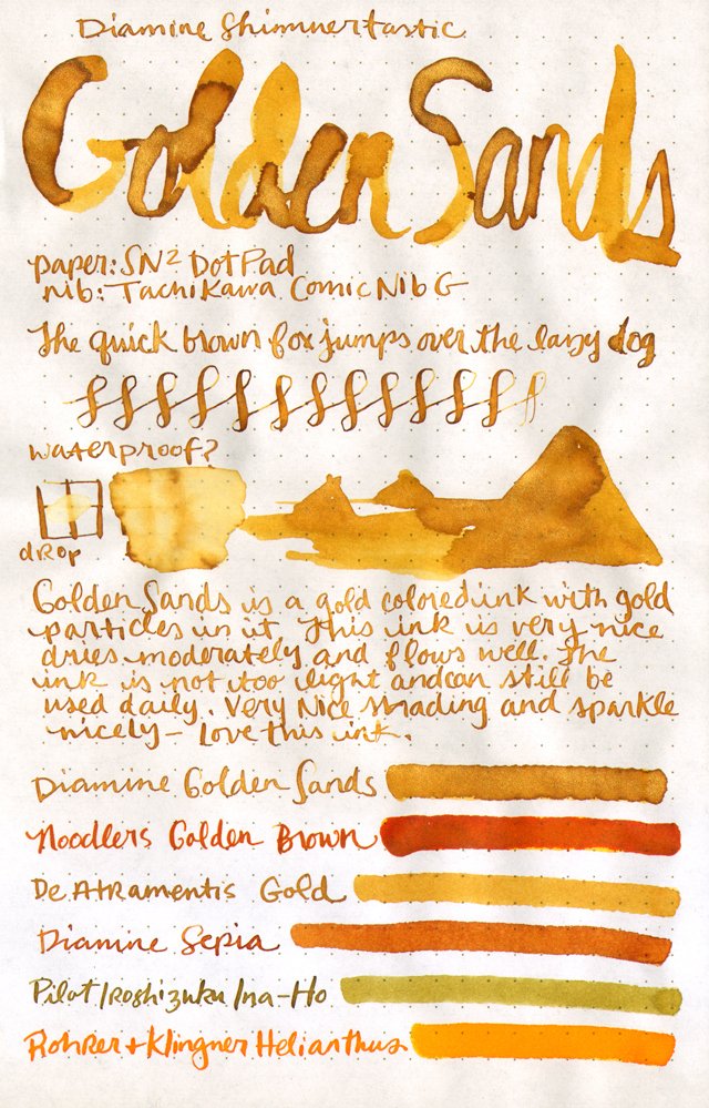 ivoryocean's tweet photo. Diamine Shimmertastic - 2 Ink Review - Shimmering Sands, Sparkling Shadows #InkReviews… https://t.co/oyMwtZN2Mw https://t.co/mKs8sY2gtq