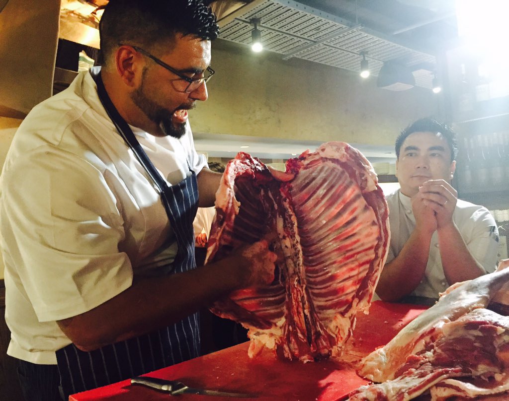 fionagrindlay's tweet photo. @ScottAlfonso81 is A LEGEND! butchery Masterclass @Chophouse_AU #chophouseperth https://t.co/SgYl8A07Li