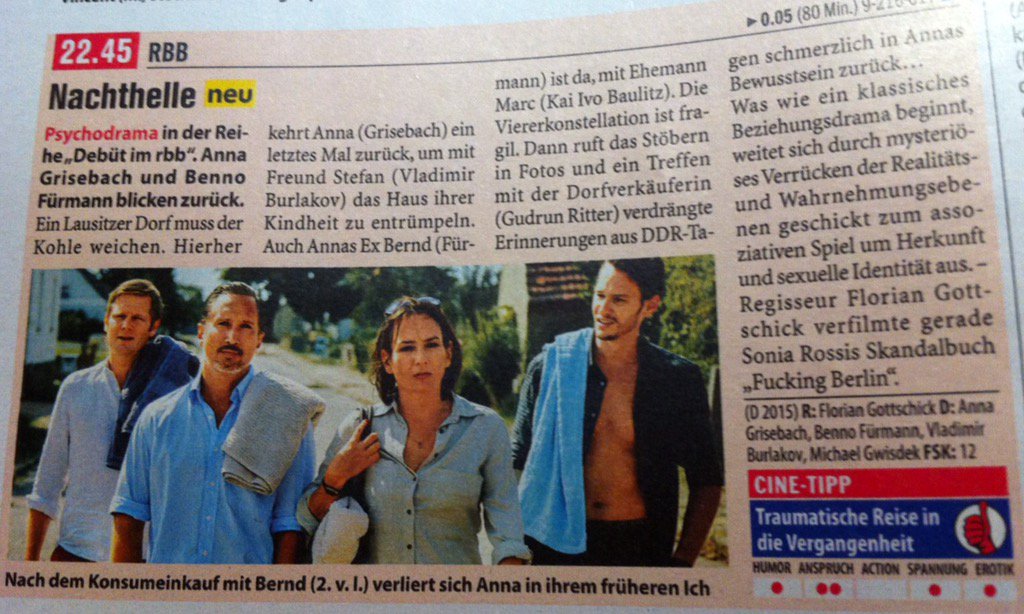FloGo_Berlin's tweet photo. Einschalten! Mein Film NACHTHELLE heute als TV-Premiere https://t.co/bJNwp4EH9n