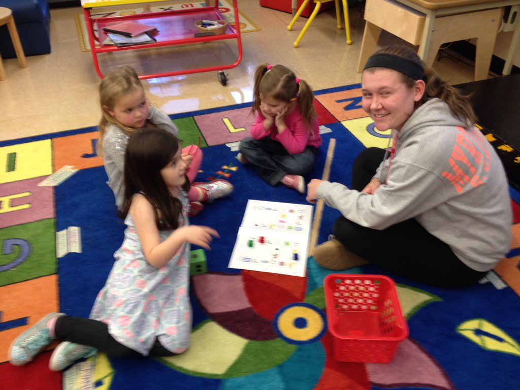 Wamogo student helps in PreK for capstone project :)