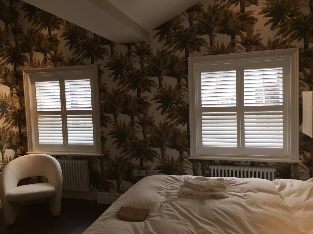Single Bi-Fold #plantationshutters fitted today in association with Carolinelegranddesign.com Love Your Home ❤️