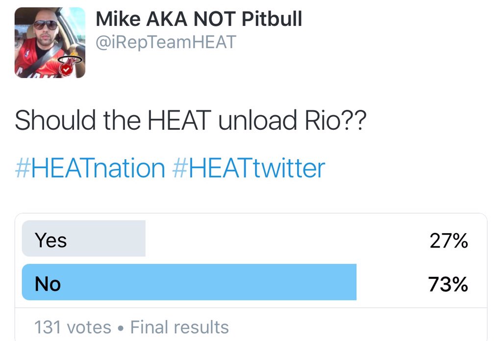 iRepTeamHEAT's tweet photo. #HEATnation wants Rio to stay π₯ππ₯
#KeepRio #HEATtwitter https://t.co/PdKXx31UOG