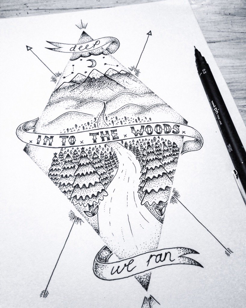 jill_islay's tweet photo. I might be addicted to drawing mountains https://t.co/8lZ7AAW7jE
