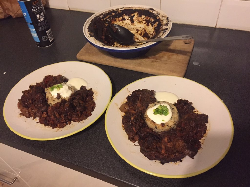 StudentCook2's tweet photo. Bought lamb's neck for the first time: Lamb and date tagine with citrus and herb couscous #studentcook #goodfood https://t.co/P1cn2rIVtM