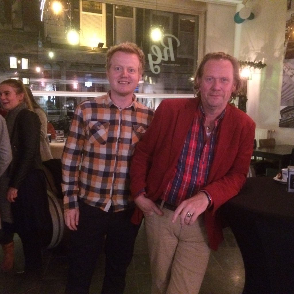 Even met Meester Mark op de foto in de foyer van De Berckepoort. Hij vertelde het publiek leuk over zijn boeken.