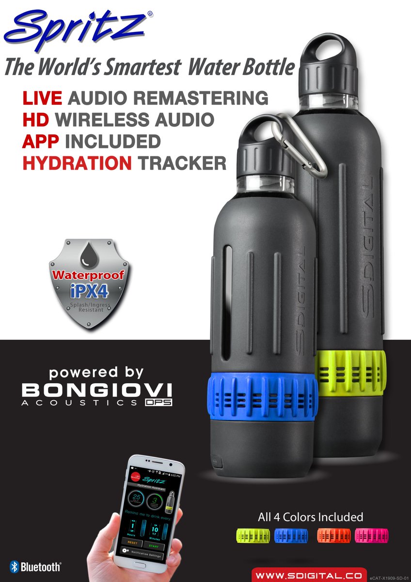 SpritzIndiegogo's tweet photo. This Water bottle changed the #Music industry forever. https://t.co/5Jki1fJspz #kickstarter #indiegogo #Crowdfunding https://t.co/TdLoGWCPpV