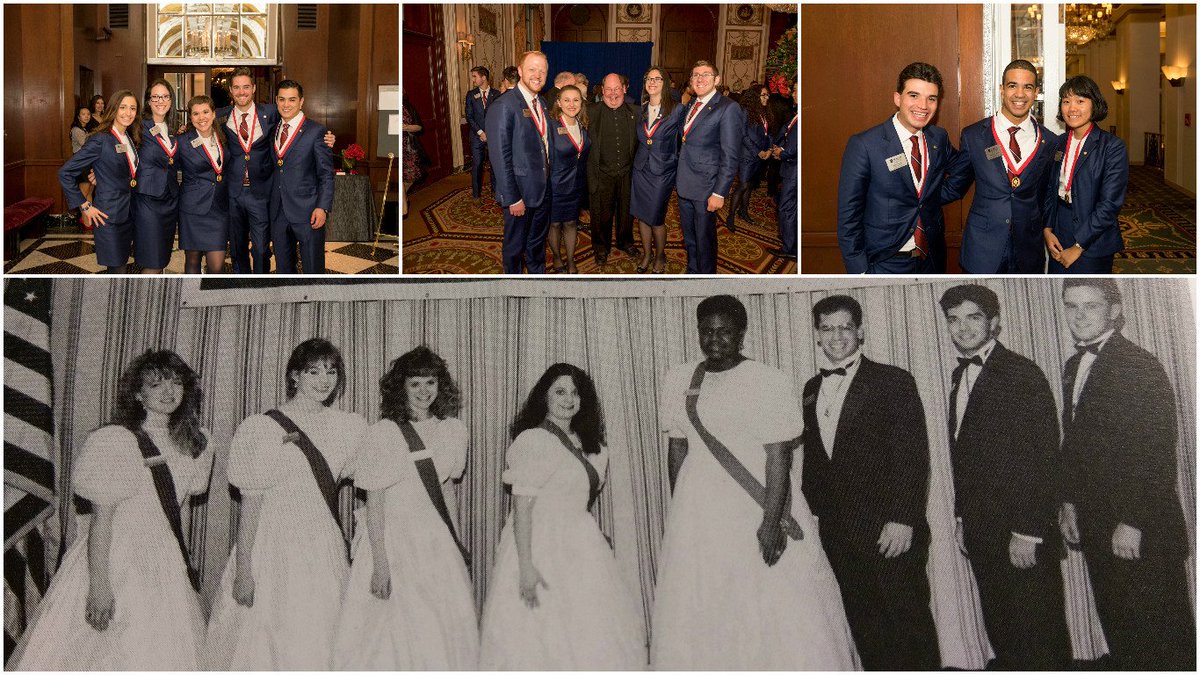 StJohnsU's tweet photo. The President's Society from 1991 and the Class of 2015 at the President's Dinner in the Waldorf Astoria! #SJUtbt https://t.co/lx3eYaUfsE