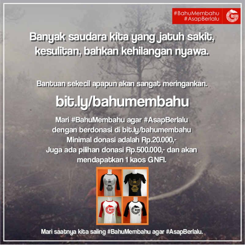 Mari memberi sedikit donasi fundraising untuk #BahuMembahu agar #AsapBerlalu di bit.ly/1iiOSLw