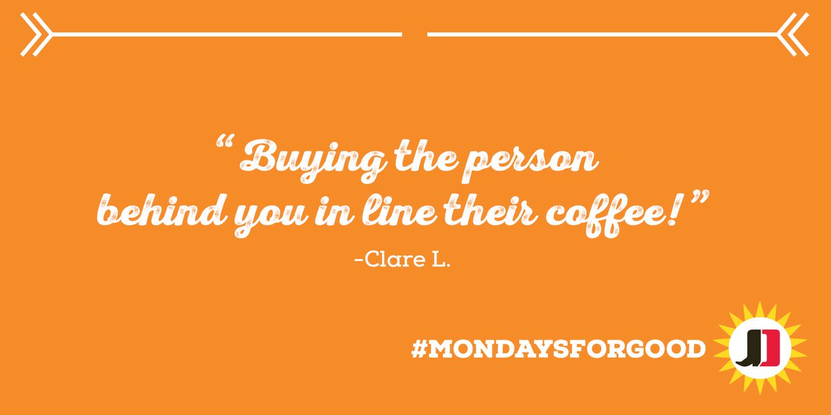 JimmyDean's tweet photo. Kudos to Clare for finding a small way to have a big impact on someone else’s morning. #MondaysForGood https://t.co/kH3V54Ss1v