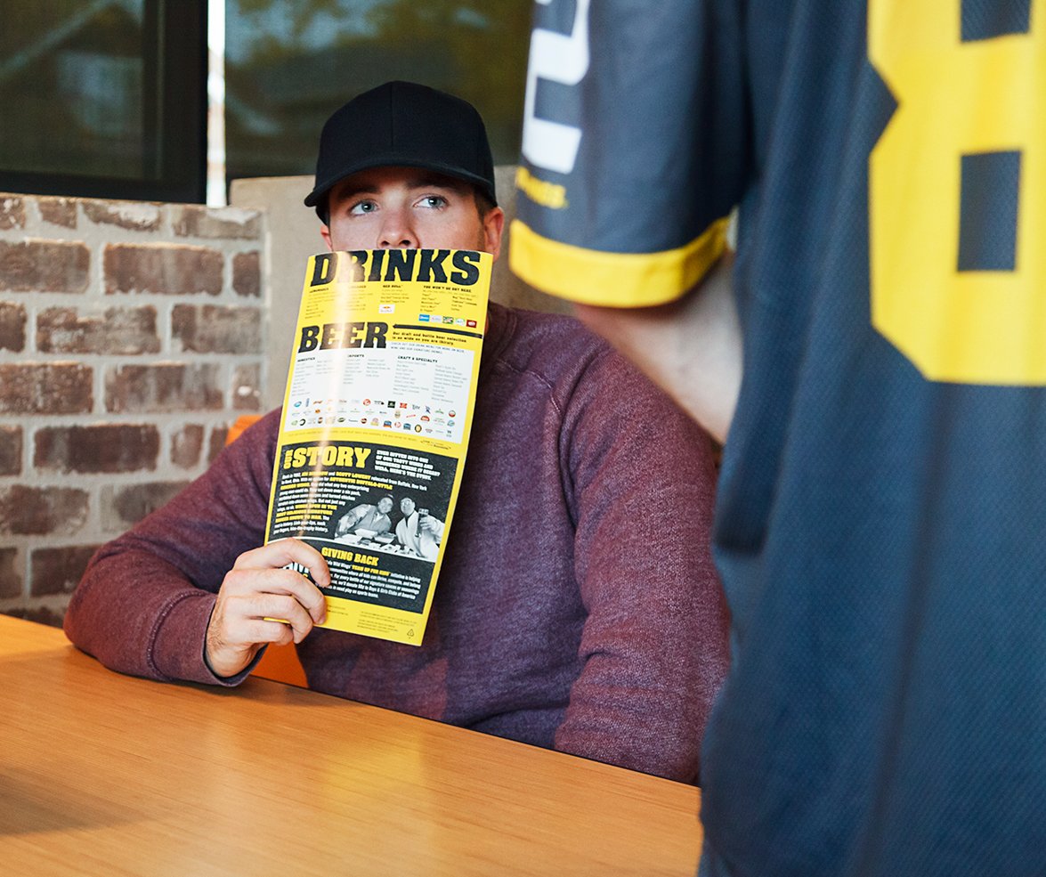 BWWings's tweet image. Dinnertime is game time. Call your order like you're calling a play.
