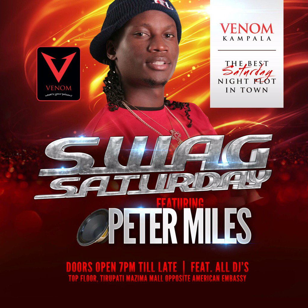 VenomKampala's tweet photo. Peter Miles live in venom this Saturday 💯💯✔️ https://t.co/LVVC9Z8ZP9