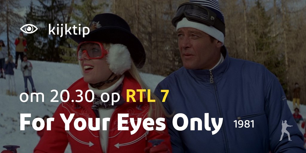 JB007_NL's tweet photo. Straks om 20.30 bij RTL7, For Your Eyes Only (1981) met Roger Moore. #JamesBond #RTL007 https://t.co/TPm6OX1gxw