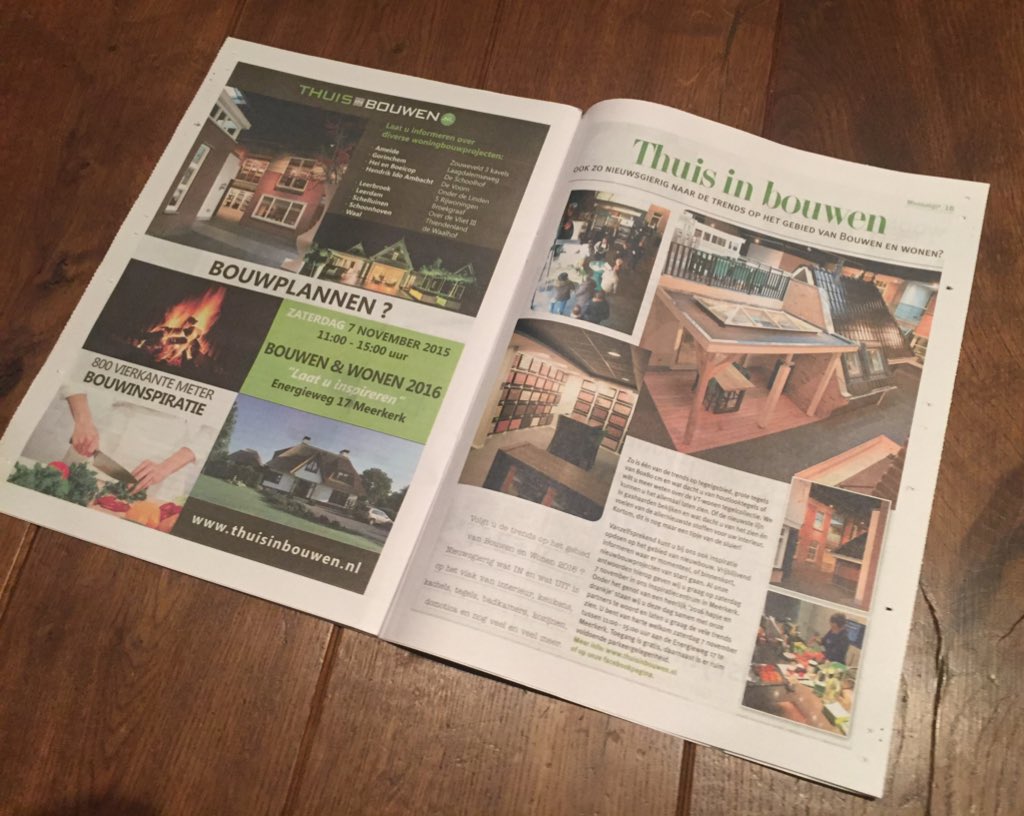 thuisinbouwen's tweet photo. #advertentie #redactioneel @MediaMikx #evenement as zaterdag! https://t.co/hbSd3pIPZO