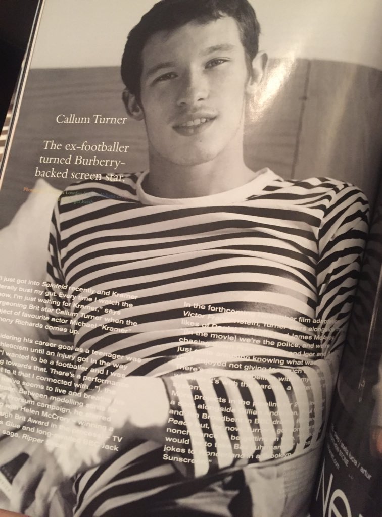 e4glue's tweet photo. Spotted @CallumRTurner in @wonderlandmag #GLUE https://t.co/uw08eIlARb