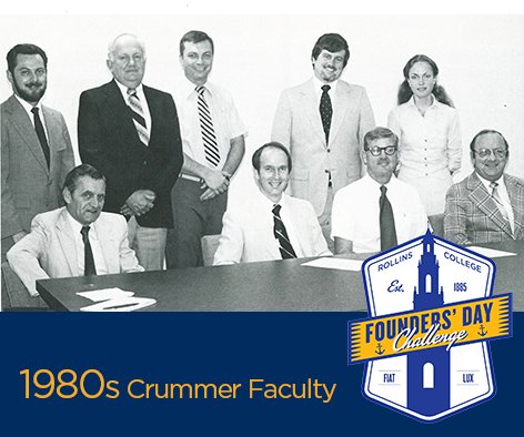 CrummerAlumni's tweet photo. Join us for the Founders' Day Challenge in honor of your favorite faculty! #ForRollins. https://t.co/qVaqfTtoP6 https://t.co/aCKi1kTjxZ