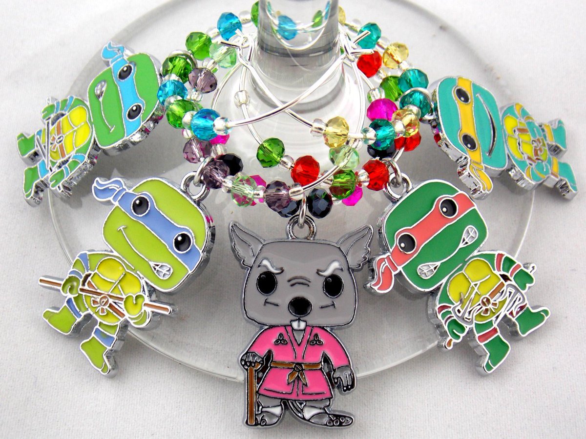 TheWarpZneStore's tweet photo. Teenage Mutant Ninja Turtles inspired geeky wine glass charms Set of 5 vi… https://t.co/JNo5tbgbCS #Etsy #GameCharms https://t.co/lPogpUkbdN