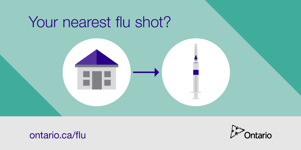 RT <a href="/ONThealth/">Ontario Ministry of Health</a>: A flu shot near you? Use our locator: ontario.ca/flu