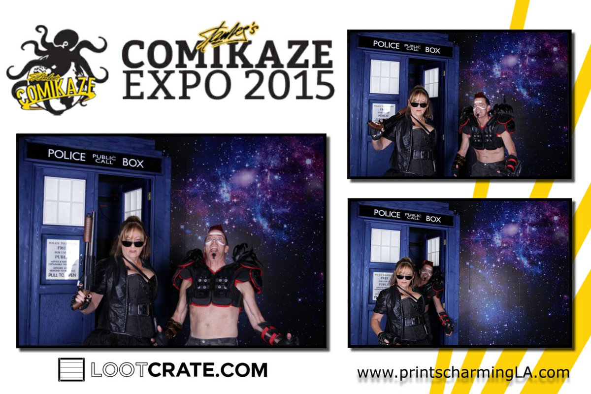 theironpup's tweet photo. Photobooth by @lootcrate at @StanLeeComikaze 

#comikaze #comikaze15 #roadwarrior #madmax #wez #drwho #cosplay https://t.co/yITN3ud2rv