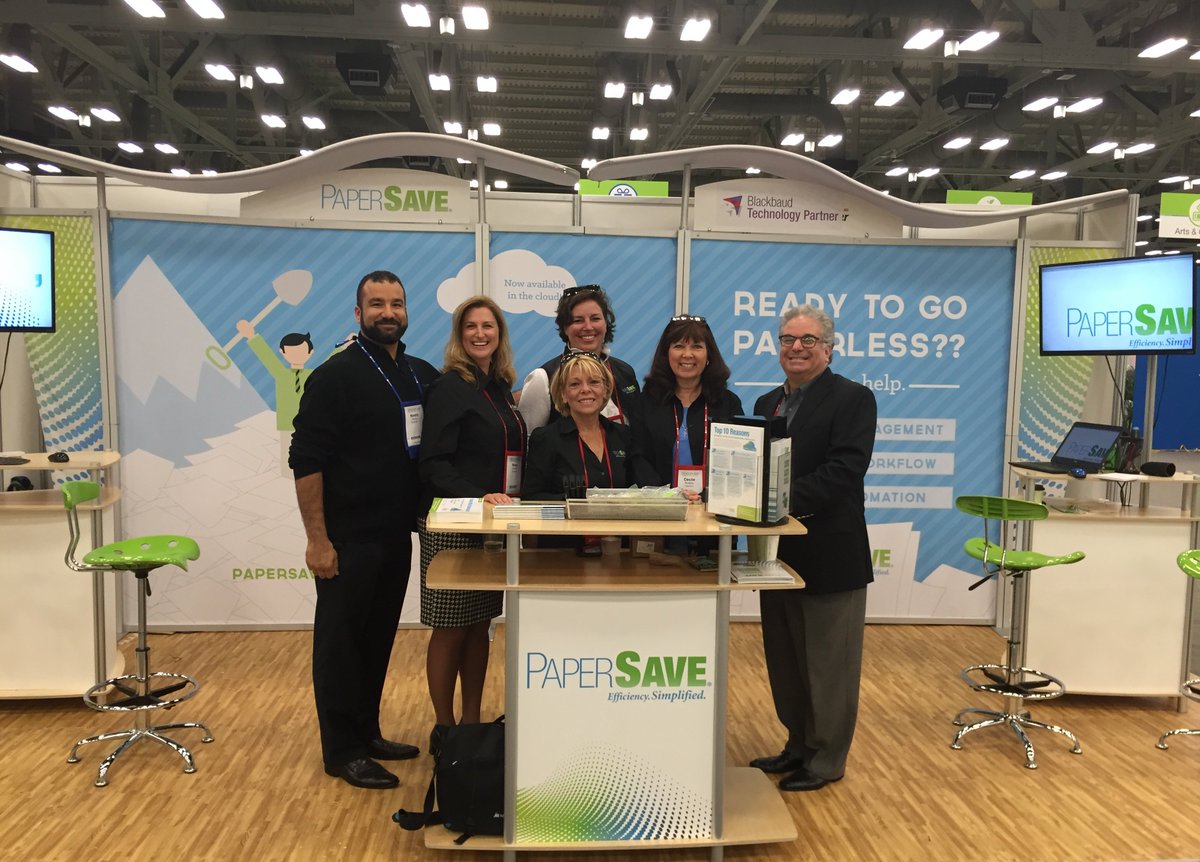 Paperless_Post's tweet photo. Our team had a great time at the @Blackbaud Conference for Nonprofits last week! #bbcon2015 https://t.co/7loSwaHzFP