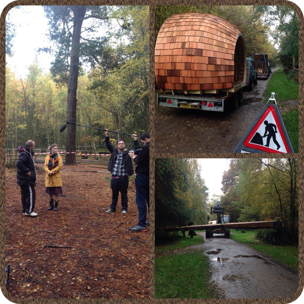 Teehouse parts went into today and my beautiful niece Caroline filled in presenting for me ❤️🍄🌲#aliceadamsfoundation