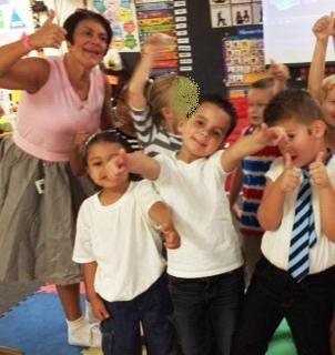 50s Day in Kindergarten.  Here are some of the cool cats in Mrs. Biggs' class.