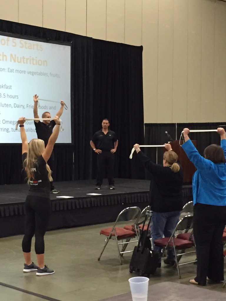 maps_conference's tweet photo. @ProFormanceFit working it out #MAPS2015 https://t.co/KqeTvhXQgJ