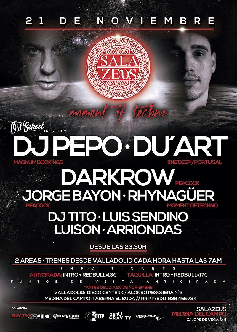 Ya tenemos fecha para Moment of Techno. El proximo Sab 21 especial música electrónica en Sala Zeus!!!!