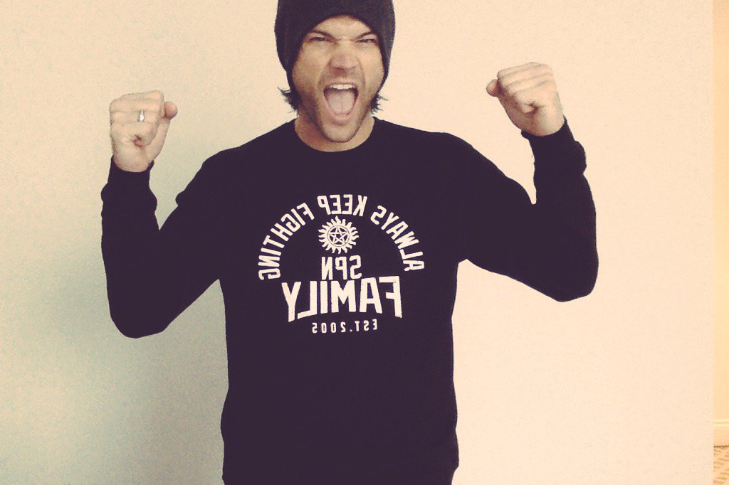 Our Holiday #AlwaysKeepFighting Campaign is LIVE at represent.com/jared They'll arrive before xmas! #SPNFamiIy