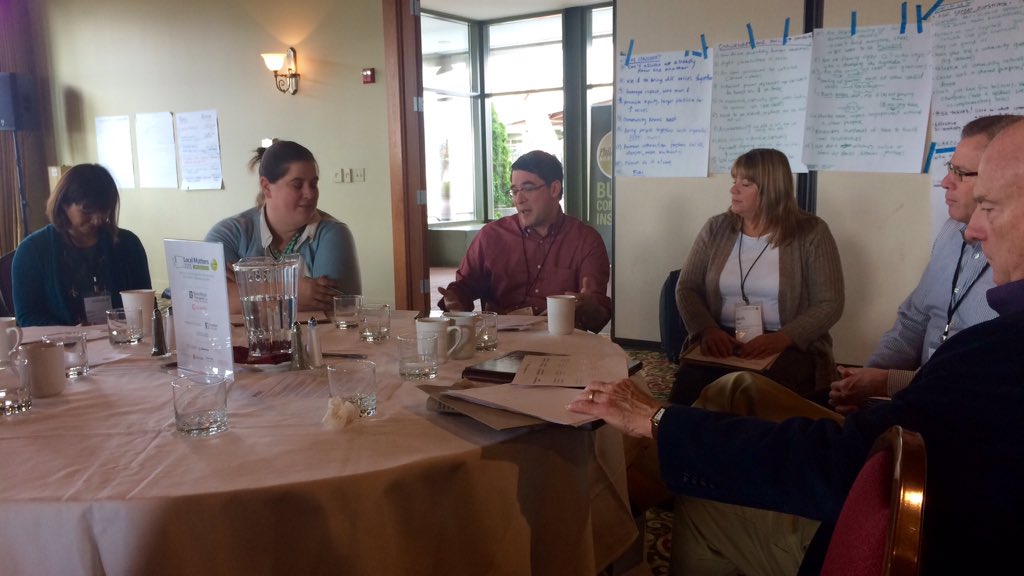philanthropynw's tweet photo. Discussing 4 traditions of philanthropy: as relief, improvement, social reform, civic engagement. #localmatters15 https://t.co/yyH61JV4gZ