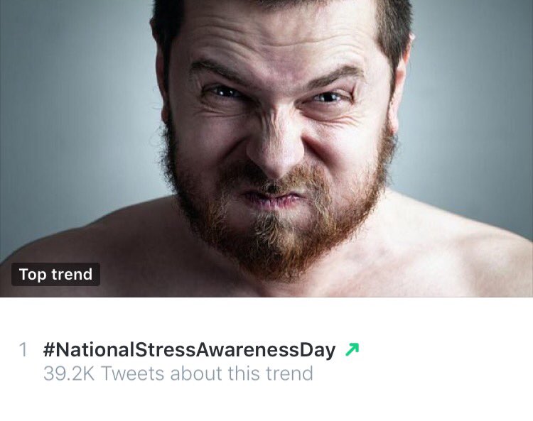 With a beautiful beard like that, how could one be stressed? #NationalStressAwarenessDay #BeardsOfGlory